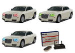 Chrysler-300-2005, 2006, 2007, 2008, 2009, 2010-LED-Halo-Headlights-RGB-WiFi Remote-CH-300510-V3HWI
