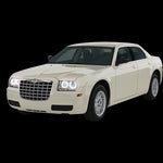 Chrysler-300-2005, 2006, 2007, 2008, 2009, 2010-LED-Halo-Headlights-White-RF Remote White-CH-300510-WHRF