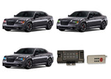 Chrysler-300-2011, 2012, 2013, 2014, 2015, 2016-LED-Halo-Headlights-RGB-RF Remote-CH-301116-V3HRF