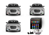 Chrysler-300-2005, 2006, 2007, 2008, 2009, 2010-LED-Halo-Fog Lights-RGB-WiFi Remote-CH-30C0510-V3FWI