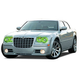 Chrysler-300-2005, 2006, 2007, 2008, 2009, 2010-LED-Halo-Headlights-ColorChase-No Remote-CH-30C0510-CCH