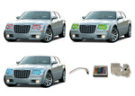 Chrysler-300-2005, 2006, 2007, 2008, 2009, 2010-LED-Halo-Headlights-RGB-IR Remote-CH-30C0510-V3HIR