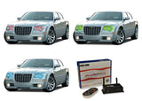 Chrysler-300-2005, 2006, 2007, 2008, 2009, 2010-LED-Halo-Headlights-RGB-WiFi Remote-CH-30C0510-V3HWI