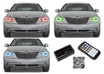 Chrysler-Pacifica-2006, 2007, 2008, 2009-LED-Halo-Headlights-RGB-Bluetooth RF Remote-CH-PF0609-V3HBTRF
