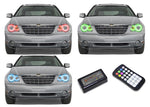 Chrysler-Pacifica-2006, 2007, 2008, 2009-LED-Halo-Headlights-RGB-Colorfuse RF Remote-CH-PF0609-V3HCFRF