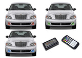 Chrysler-PT Cruiser-2006, 2007, 2008, 2009, 2010-LED-Halo-Fog Lights-RGB-Colorfuse RF Remote-CH-PT0610-V3FCFRF