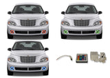 Chrysler-PT Cruiser-2006, 2007, 2008, 2009, 2010-LED-Halo-Fog Lights-RGB-IR Remote-CH-PT0610-V3FIR