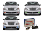 Chrysler-PT Cruiser-2006, 2007, 2008, 2009, 2010-LED-Halo-Fog Lights-RGB-WiFi Remote-CH-PT0610-V3FWI