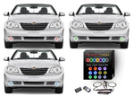 Chrysler-Sebring-2008, 2009, 2010-LED-Halo-Fog Lights-RGB-Colorfuse RF Remote-CH-SB0810-V3FCFRF