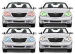 Chrysler-Sebring-2008, 2009, 2010-LED-Halo-Headlights-RGB-No Remote-CH-SB0810-V3H