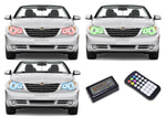 Chrysler-Sebring-2008, 2009, 2010-LED-Halo-Headlights-RGB-Colorfuse RF Remote-CH-SB0810-V3HCFRF