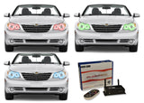 Chrysler-Sebring-2008, 2009, 2010-LED-Halo-Headlights-RGB-WiFi Remote-CH-SB0810-V3HWI