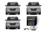 Chrysler-Town & Country-2005, 2006, 2007, 2008, 2009, 2010-LED-Halo-Fog Lights-RGB-Colorfuse RF Remote-CH-TC0510-V3FCFRF