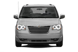Chrysler-Town & Country-2005, 2006, 2007, 2008, 2009, 2010-LED-Halo-Headlights-White-RF Remote White-CH-TC0510-WHRF