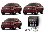 Chevrolet-Avalanche-2007, 2008, 2009, 2010, 2011, 2012, 2013-LED-Halo-Fog Lights-RGB-Colorfuse RF Remote-CY-AV0713-V3FCFRF
