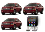 Chevrolet-Avalanche-2007, 2008, 2009, 2010, 2011, 2012, 2013-LED-Halo-Fog Lights-RGB-RF Remote-CY-AV0713-V3FRF