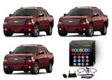 Chevrolet-Avalanche-2007, 2008, 2009, 2010, 2011, 2012, 2013-LED-Halo-Fog Lights-RGB-WiFi Remote-CY-AV0713-V3FWI