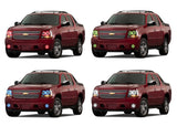 Chevrolet-Avalanche-2007, 2008, 2009, 2010, 2011, 2012, 2013-LED-Halo-Headlights and Fog Lights-RGB-No Remote-CY-AV0713-V3HF