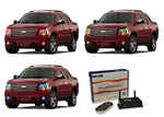 Chevrolet-Avalanche-2007, 2008, 2009, 2010, 2011, 2012, 2013-LED-Halo-Headlights and Fog Lights-RGB-WiFi Remote-CY-AV0713-V3HFWI