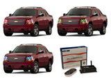 Chevrolet-Avalanche-2007, 2008, 2009, 2010, 2011, 2012, 2013-LED-Halo-Headlights-RGB-WiFi Remote-CY-AV0713-V3HWI