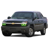 Chevrolet-Avalanche-2003, 2004, 2005, 2006-LED-Halo-Headlights-ColorChase-No Remote-CY-AVC0306-CCH