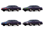 Chevrolet-Caprice-1991, 1992, 1993, 1994, 1995, 1996-LED-Halo-Headlights-RGB-No Remote-CY-CP9196-V3H