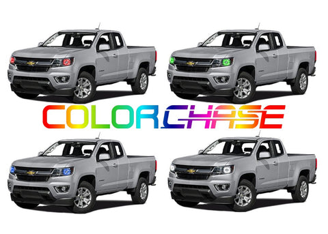 Chevrolet-Colorado-2015, 2016-LED-Halo-Headlights-ColorChase-No Remote-CY-CRP1516-CCH