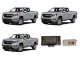Chevrolet-Colorado-2015, 2016-LED-Halo-Headlights-RGB-RF Remote-CY-CRP1516-V3HRF