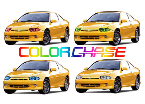 Chevrolet-Cavalier-2003, 2004, 2005-LED-Halo-Headlights-ColorChase-No Remote-CY-CV0305-CCH