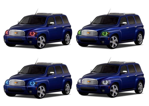 Chevrolet-HHR-2006, 2007, 2008, 2009, 2010, 2011-LED-Halo-Headlights-RGB-No Remote-CY-HR0611-V3H