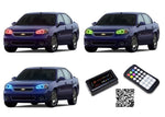 Chevrolet-Malibu-2004, 2005, 2006, 2007-LED-Halo-Headlights-RGB-Bluetooth RF Remote-CY-MB0407-V3HBTRF