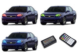 Chevrolet-Malibu-2004, 2005, 2006, 2007-LED-Halo-Headlights-RGB-Colorfuse RF Remote-CY-MB0407-V3HCFRF