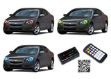 Chevrolet-Malibu-2008, 2009, 2010, 2011, 2012-LED-Halo-Headlights-RGB-Bluetooth RF Remote-CY-MB0812-V3HBTRF