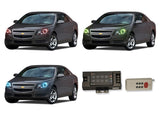 Chevrolet-Malibu-2008, 2009, 2010, 2011, 2012-LED-Halo-Headlights-RGB-RF Remote-CY-MB0812-V3HRF