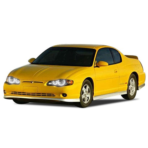 Chevrolet-Monte Carlo-2000, 2001, 2002, 2003, 2004, 2005-LED-Halo-Headlights-White-RF Remote White-CY-MC0005-WHRF