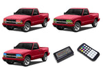 Chevrolet-S10-1998, 1999, 2000, 2001, 2002, 2003, 2004-LED-Halo-Headlights-RGB-Colorfuse RF Remote-CY-S109804-V3HCFRF