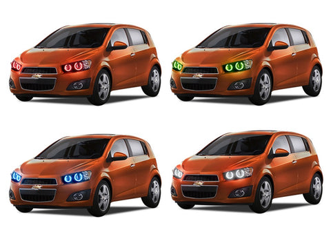Chevrolet-Sonic-2012, 2013, 2014, 2015, 2016-LED-Halo-Headlights-RGB-No Remote-CY-SO1216-V3H