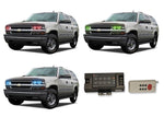 Chevrolet-Suburban-2000, 2001, 2002, 2003, 2004, 2005, 2006-LED-Halo-Headlights-RGB-RF Remote-CY-SU0006-V3HRF
