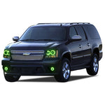 Chevrolet-Tahoe-2007, 2008, 2009, 2010, 2011, 2012, 2013-LED-Halo-Headlights and Fog Lights-ColorChase-No Remote-CY-TA0713-CCHF