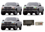 Chevrolet-Silverado-2003, 2004, 2005, 2006-LED-Halo-Headlights-RGB-RF Remote-CY-SV0306-V3HRF