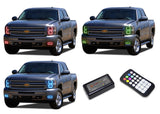 Chevrolet-Silverado-2007, 2008, 2009, 2010, 2011, 2012, 2013-LED-Halo-Headlights and Fog Lights-RGB-Colorfuse RF Remote-CY-SV0713-V3HFCFRF