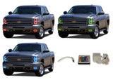 Chevrolet-Silverado-2007, 2008, 2009, 2010, 2011, 2012, 2013-LED-Halo-Headlights and Fog Lights-RGB-IR Remote-CY-SV0713-V3HFIR