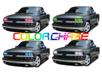Chevrolet-Silverado-1999, 2000, 2001, 2002-LED-Halo-Headlights-ColorChase-No Remote-CY-SV9802-CCH