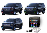 Chevrolet-Tahoe-2007, 2008, 2009, 2010, 2011, 2012, 2013-LED-Halo-Fog Lights-RGB-WiFi Remote-CY-TA0713-V3FWI