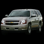 Chevrolet-Tahoe-2007, 2008, 2009, 2010, 2011, 2012, 2013-LED-Halo-Headlights-RGB-Bluetooth RF Remote-CY-TA0713-V3HBTRF