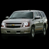 Chevrolet-Tahoe-2007, 2008, 2009, 2010, 2011, 2012, 2013-LED-Halo-Headlights-ColorChase-No Remote-CY-TA0713-CCH