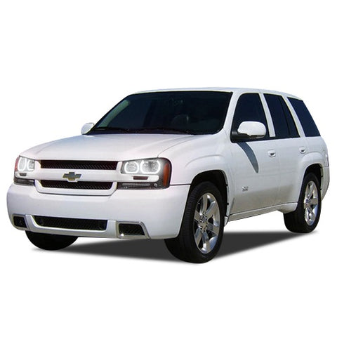 Chevrolet-Trailblazer-2002, 2003, 2004, 2005, 2006, 2007, 2008, 2009-LED-Halo-Headlights-White-RF Remote White-CY-TR0209-WHRF