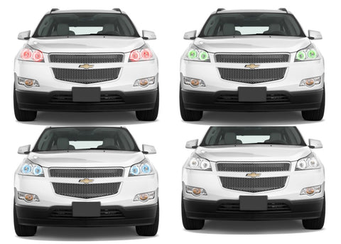 Chevrolet-Traverse-2009, 2010, 2011, 2012-LED-Halo-Headlights-RGB-No Remote-CY-TR0912-V3H