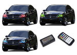 Dodge-Avenger-2008, 2009, 2010, 2011, 2012, 2013, 2014, 2015-LED-Halo-Headlights-RGB-Colorfuse RF Remote-DO-AV0815-V3HCFRF