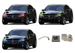 Dodge-Avenger-2008, 2009, 2010, 2011, 2012, 2013, 2014, 2015-LED-Halo-Headlights-RGB-IR Remote-DO-AV0815-V3HIR